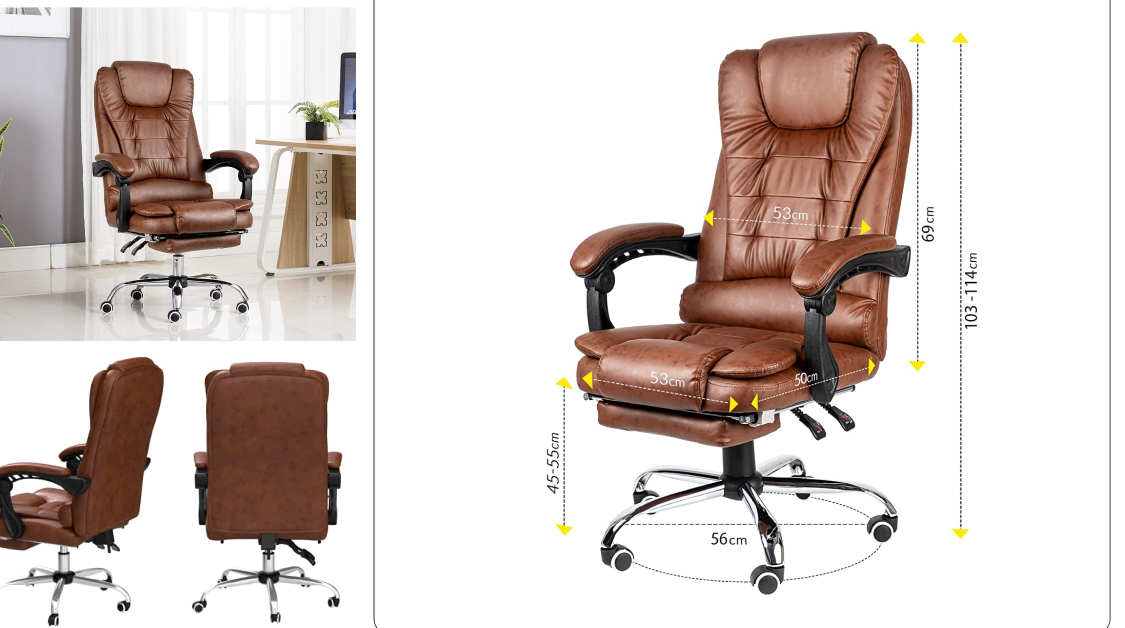 Kepler Brooks Office & Home Recliner Chair - Top 6 Best Office Chairs to Buy