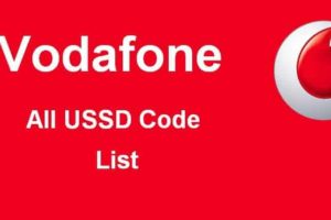 Vodafone all USSD code list