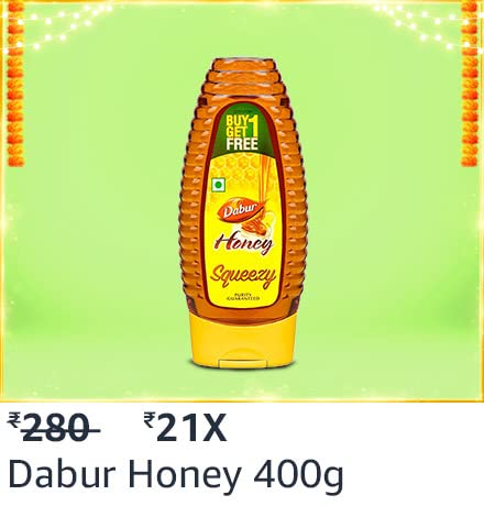 GREAT INDIAN FESTIVAL| Buy Dabur Honey 400g + Extra 10% Axis / Citibank / IndusInd/ Amazon Pay ICICI Cards Off