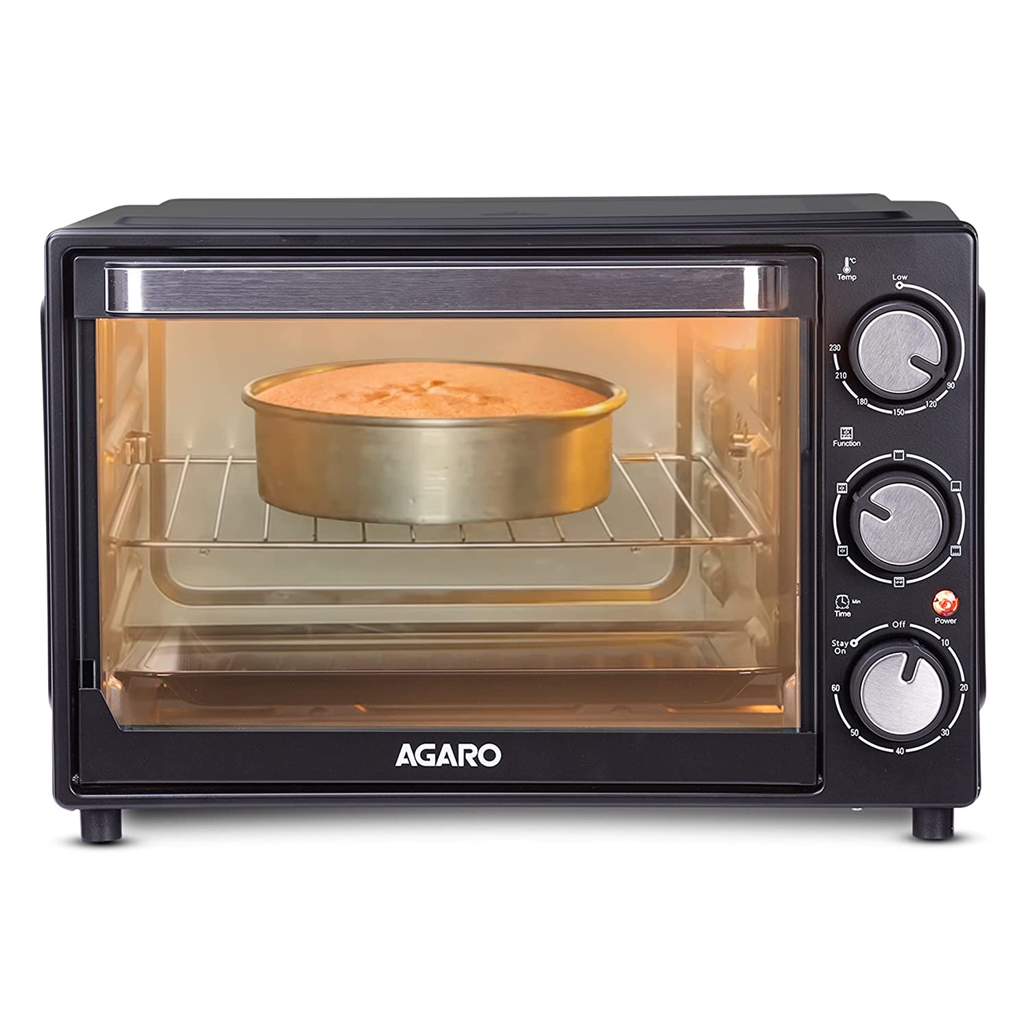 Buy AGARO GRAND 30Litre Oven Toaster Grill Motorised Rotisserie & Convection Cake Baking OTG with 6 Heating Mode + Extra 10% Citibank/RBL Bank/Amex/Rupay Off