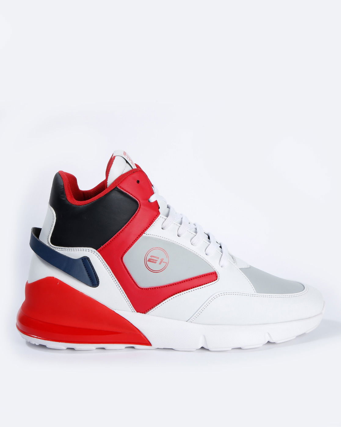 Buy GO21 Mid-Top Colourblock Lace-Up Sneakers