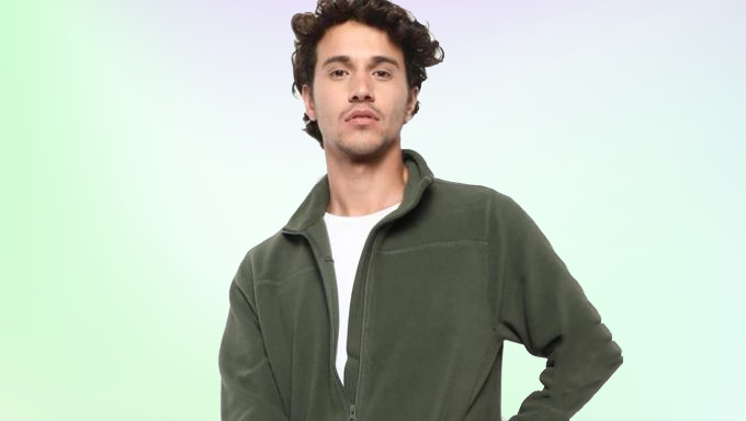 Buy TEAMSPIRIT Polar Fleece Zip-Front Sweatshirt