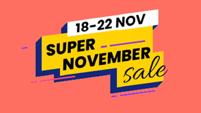 SUPER NOVEMBER SALE | Flat 25% Off + Extra 5% 1MG Cash + Rs.100 Cashback with Paytm Min Order of Rs.1000