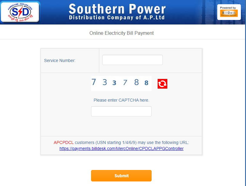 APSPDCL bill