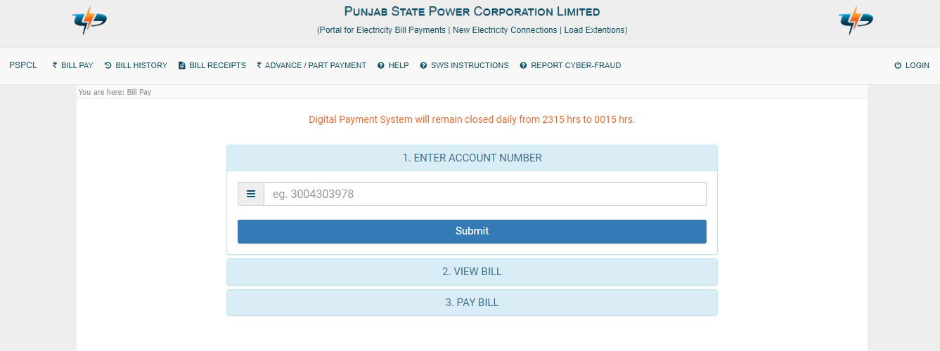 PSPCL Bill Check