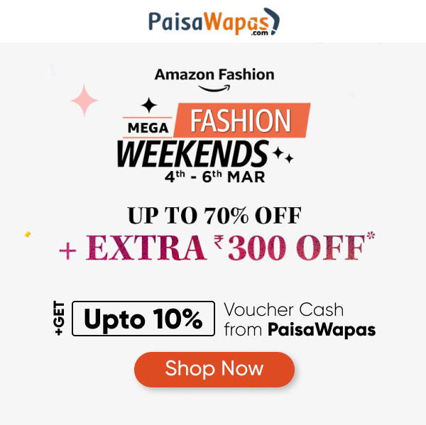 Amazon Mega Fashion Weekend Sale 2022