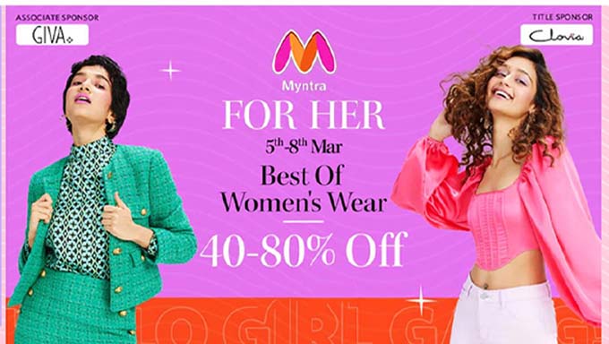 FOR HER | Flat 40-80% Off on Best Of Women's Wear + 10% Off on CITI Bank Cards