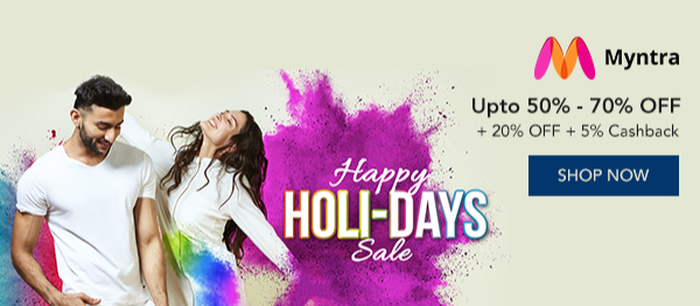Myntra Holi Offers