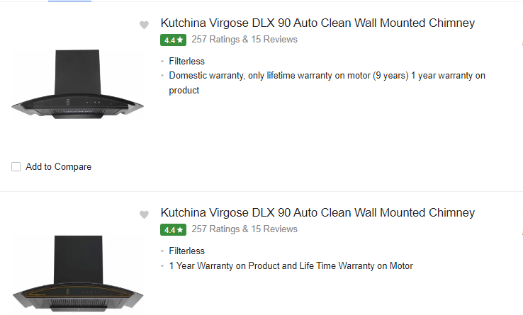 Kutchina virgose | Best Kitchen Chimney