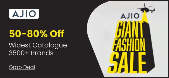 Ajio Giant Fashion Sale Is Live | Upto 50 To 80% OFF