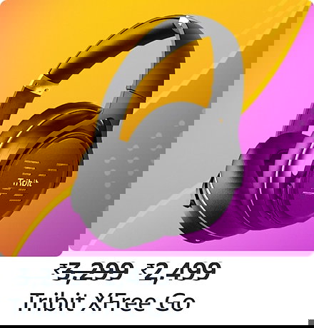 Buy Tribit XFree Go Headphones with Mic, Wireless Bluetooth Headphone