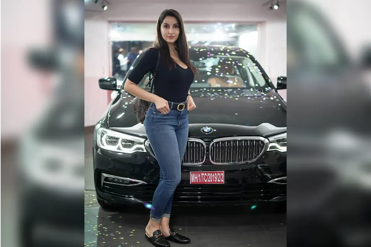 Nora Fatehi with her car