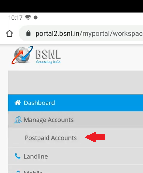 Step1 to pay BSNL Bill Payment