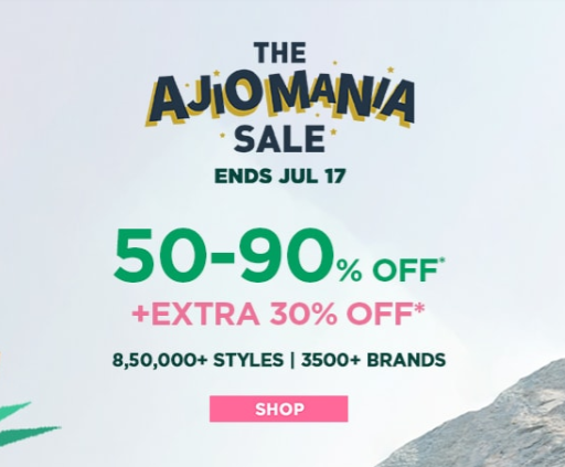 AJIO MANIA SALE | Flat 50% To 90% Off on Fashion & Lifestyle Products