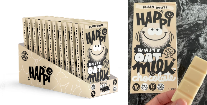 Happi plain white oat milk chocolate