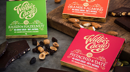 Willie’s Cacao pistachio and date 100% dark chocolate