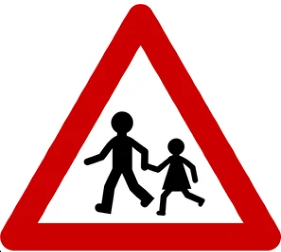 School Ahead Move Slow Traffic Sign