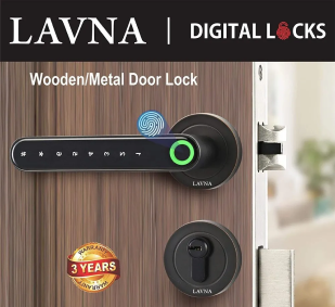 LAVNA LA15 Smart Door Lock with Fingerprint | Best Home Security Biometrics