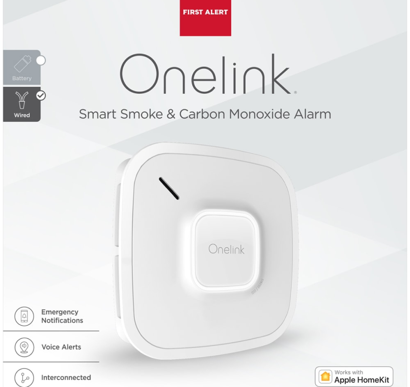 First Alert Onelink Smart Smoke + Carbon Monoxide Alarm