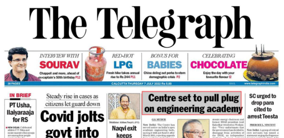 The Telegraph - Best Newspaper brand in India
