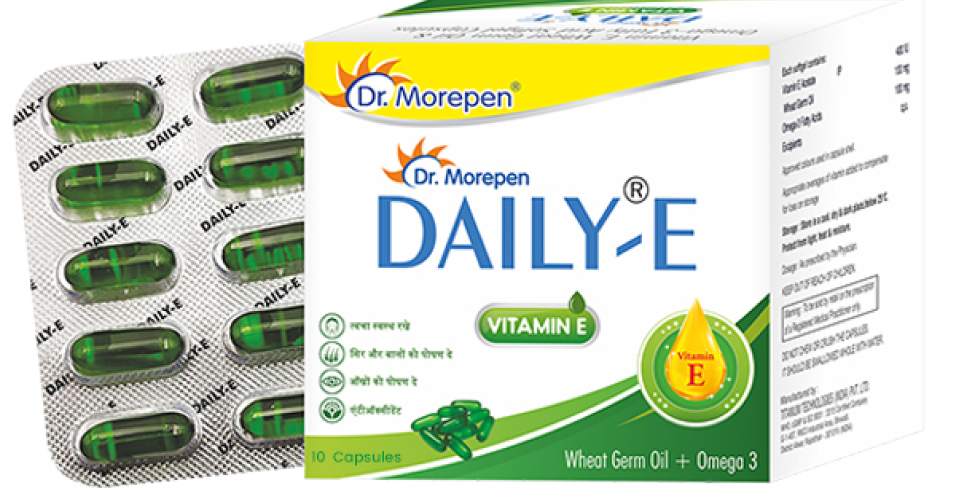 MOREPEN Daily-E Natural Vitamin E Capsules - Best For Hair