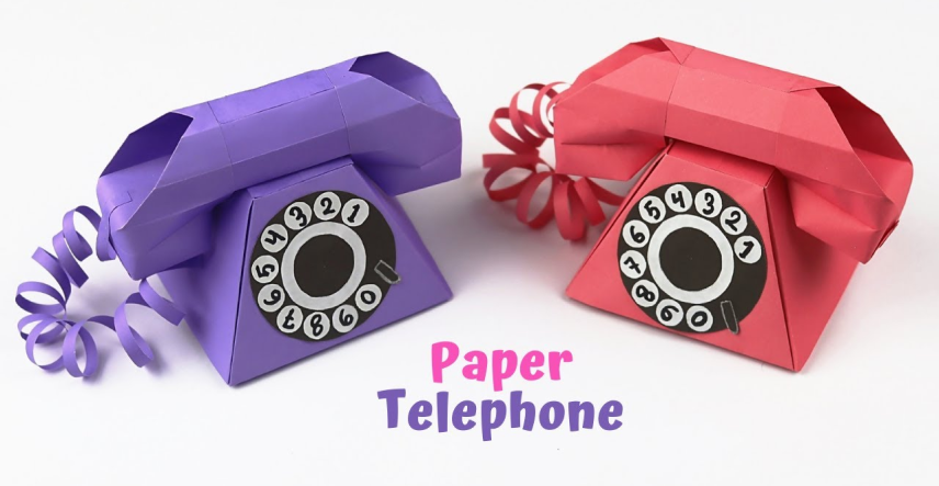 Paper Telephone for kids (1)