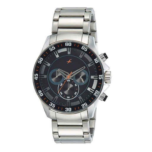 Fastrack Analog Black Dial Watch 3072SM04
