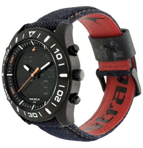 Fastrack Denim Analog-Digital Watch 38034NL01