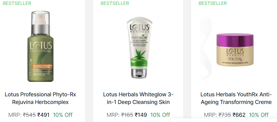 Famous Cosmetic Brands In India