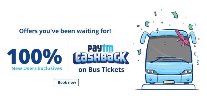 Paytm Bus Booking Offers
