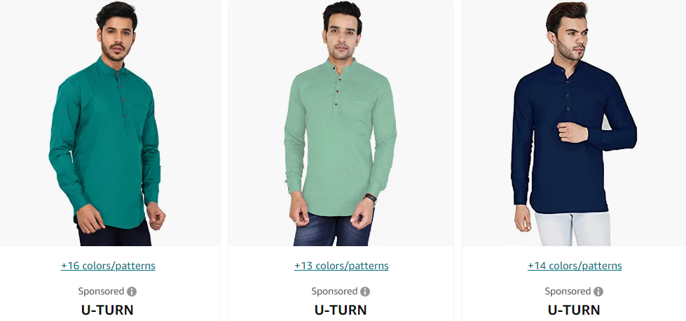 U-Turn Classic Kurta Pajama for Men | best men kurta brands