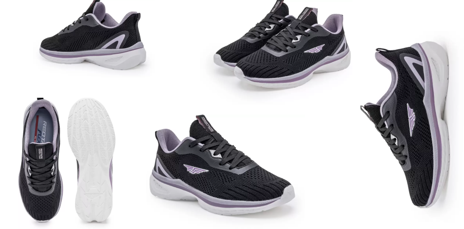 RedTape Women's Black Walking Shoes Under 2000/-