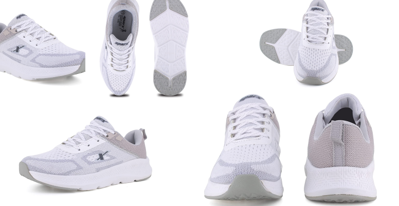 Sparx Women's White & Grey Casual Shoes Under 2000/-