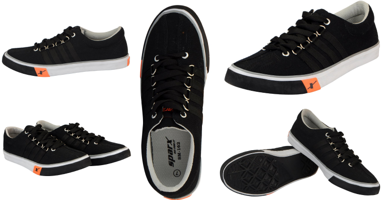 Black Sneakers for Men by Sparx Under 2000/-