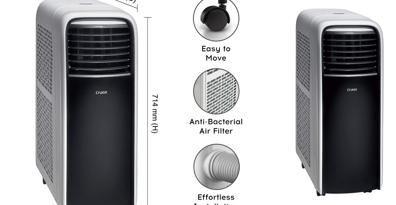 Cruise 1 Ton Antibacterial and Dehumidifier Portable AC | List of Top 7 Best AC brands in India