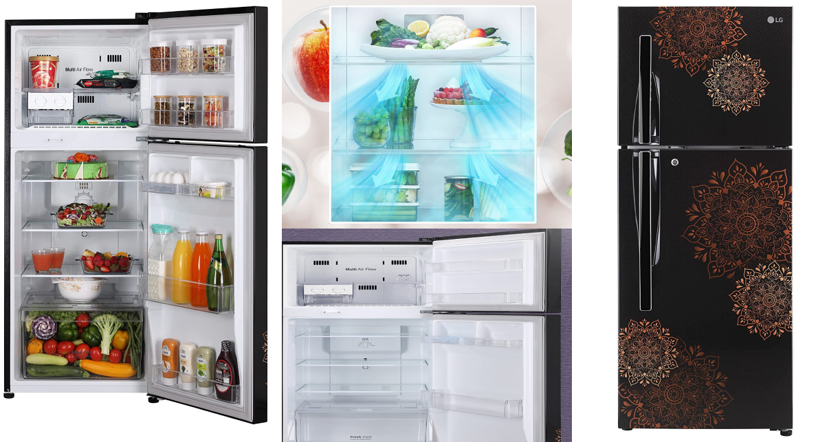 LG 260 L 2 Star Frost-Free Smart Inverter Double Door Refrigerator