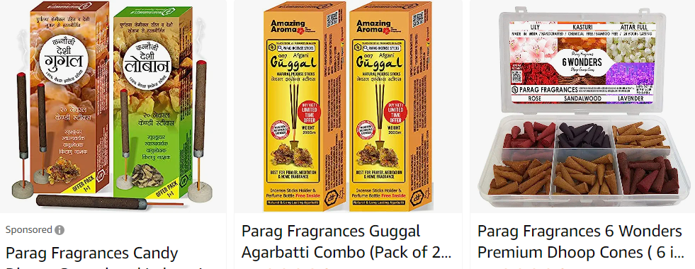 Parag Fragrances top agarbatti brands in india