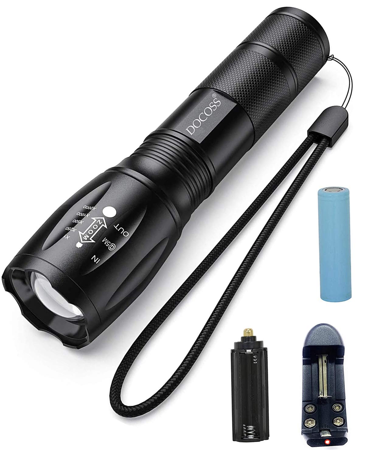Docoss 5 Modes LED Torch Light