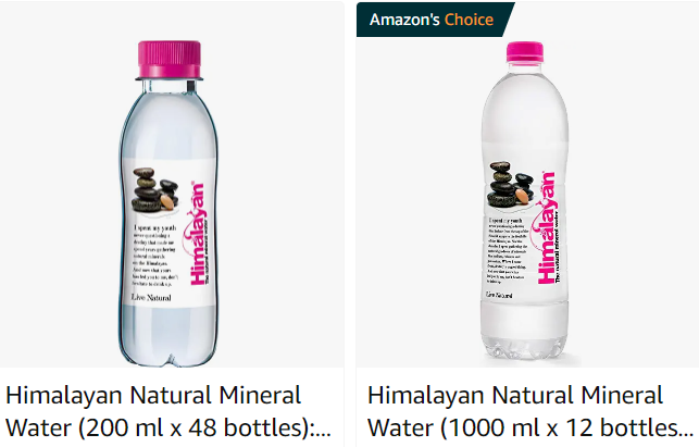 himalayan water brand in india