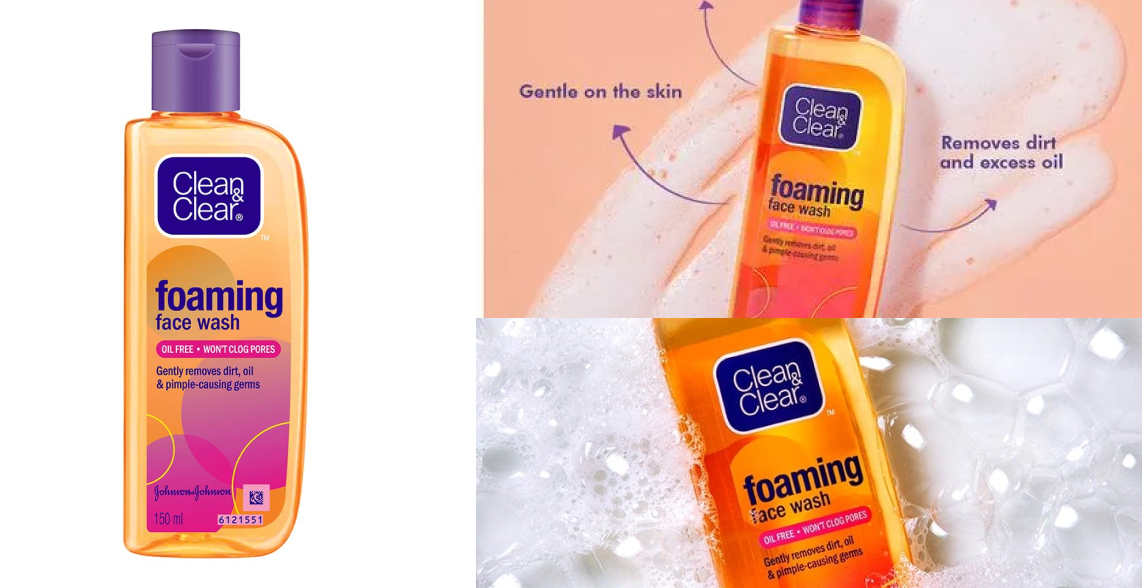 Clean & Clear Foaming Face Wash for oily skin