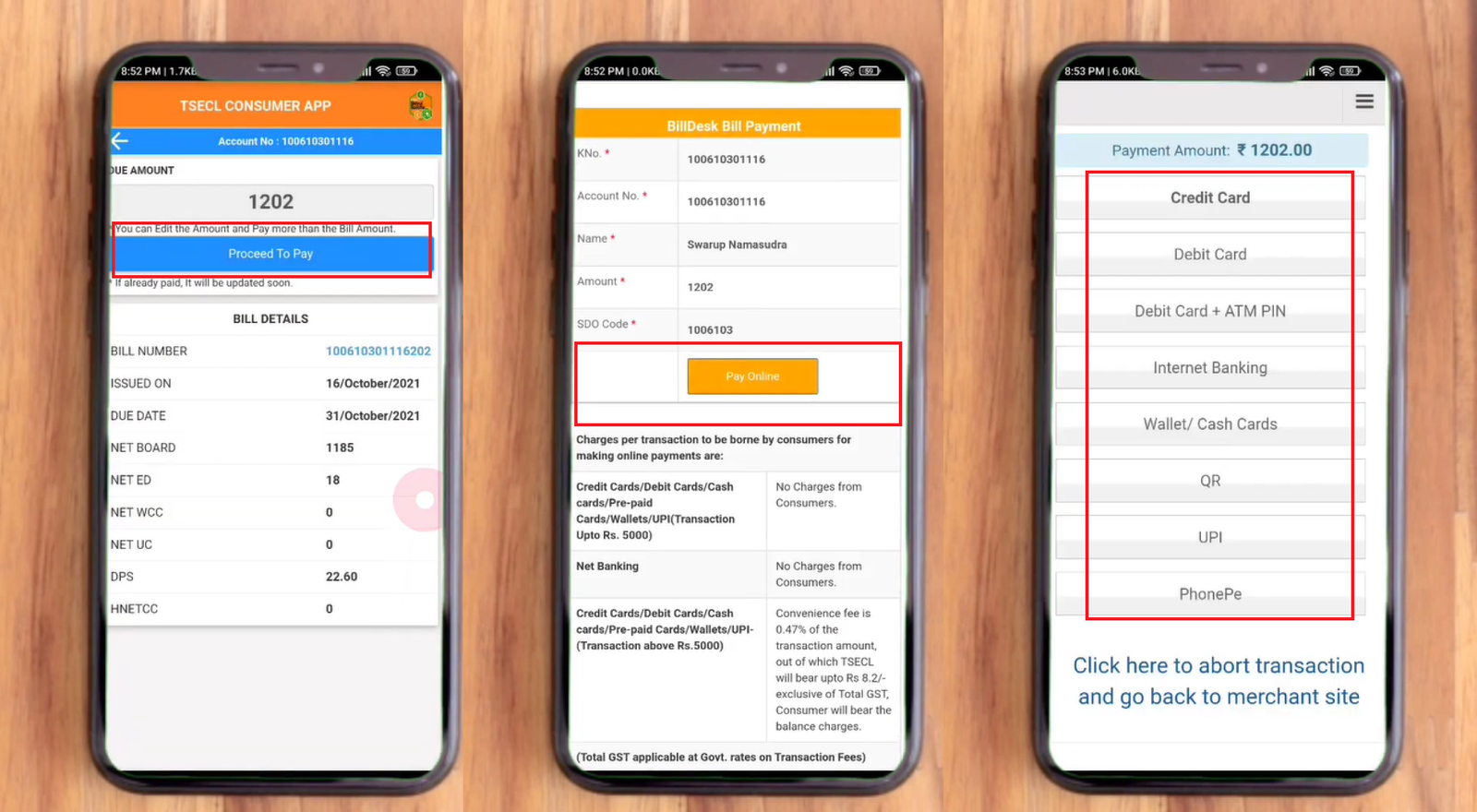 How to Pay TSECL E-bill Online - Detailed Steps