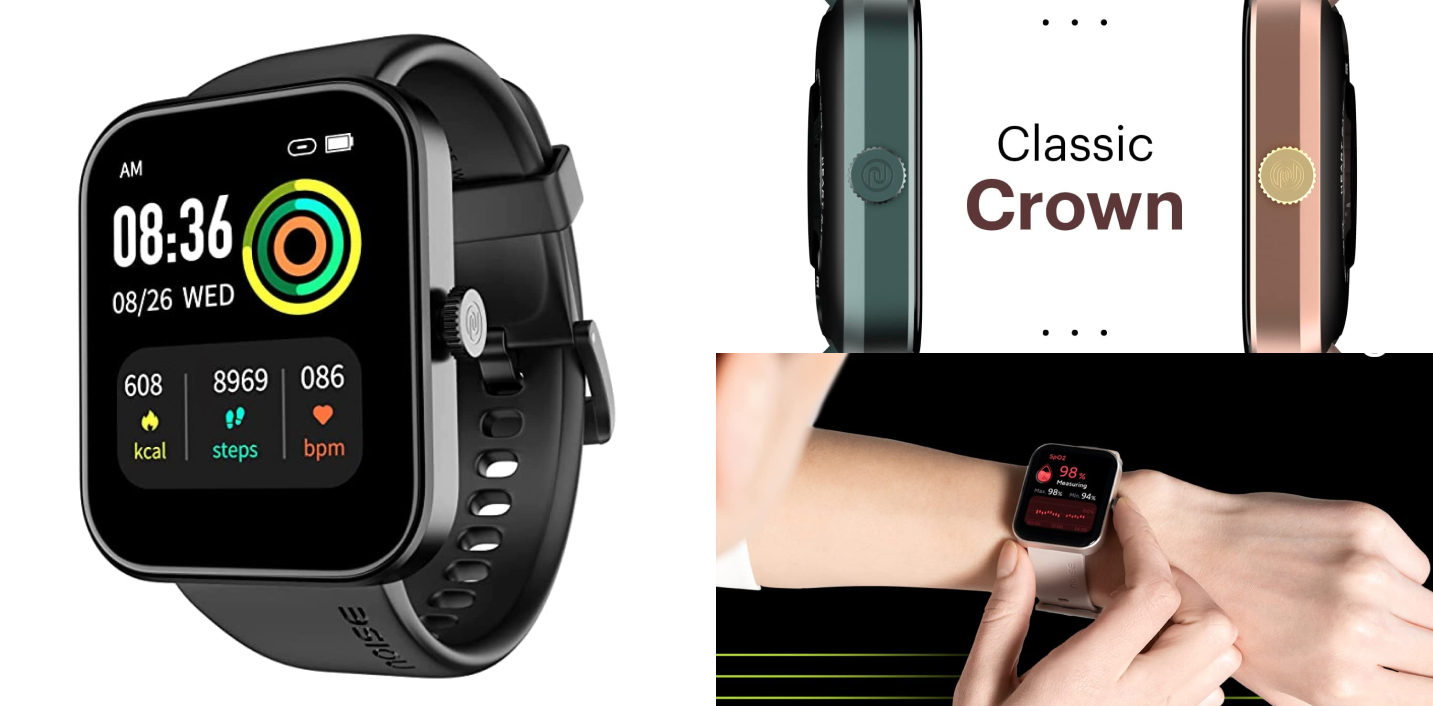 Noise ColorFit Pulse Grand Smartwatch | Best Smartwatches to Buy Under Rs.2000/-