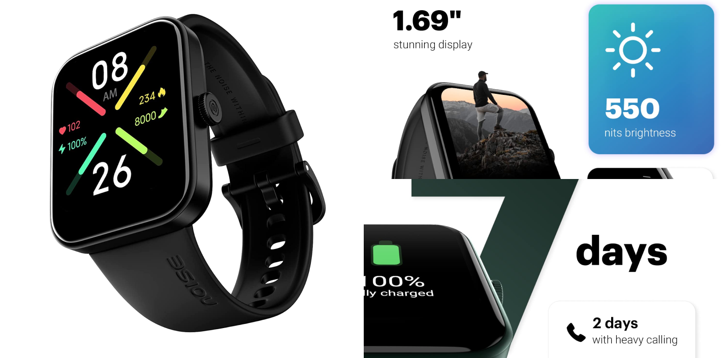 Noise ColorFit Pulse Go Buzz Smartwatch