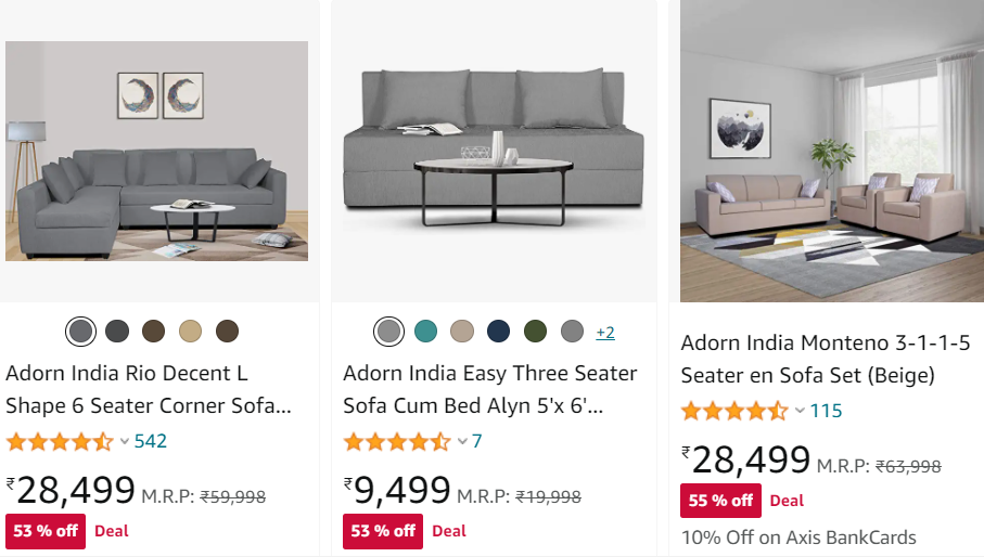 Adron | best sofa set for home