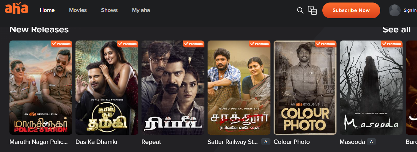 aha subscription price india