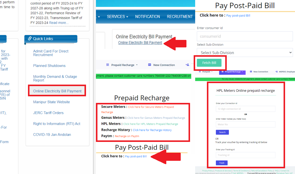 How to view Manipur Bijli Bill Online
