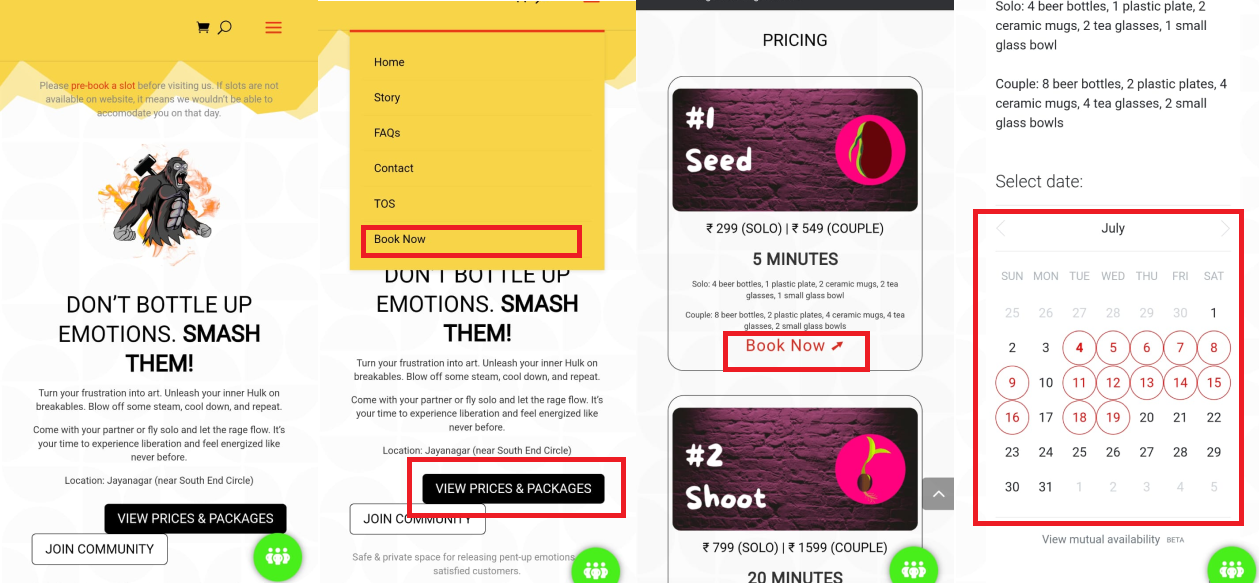 How to Book Rage Room Bangalore Tickets Online