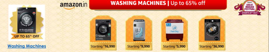 Amazon Great Indian Festival - Exchange Offers on Washing Machine