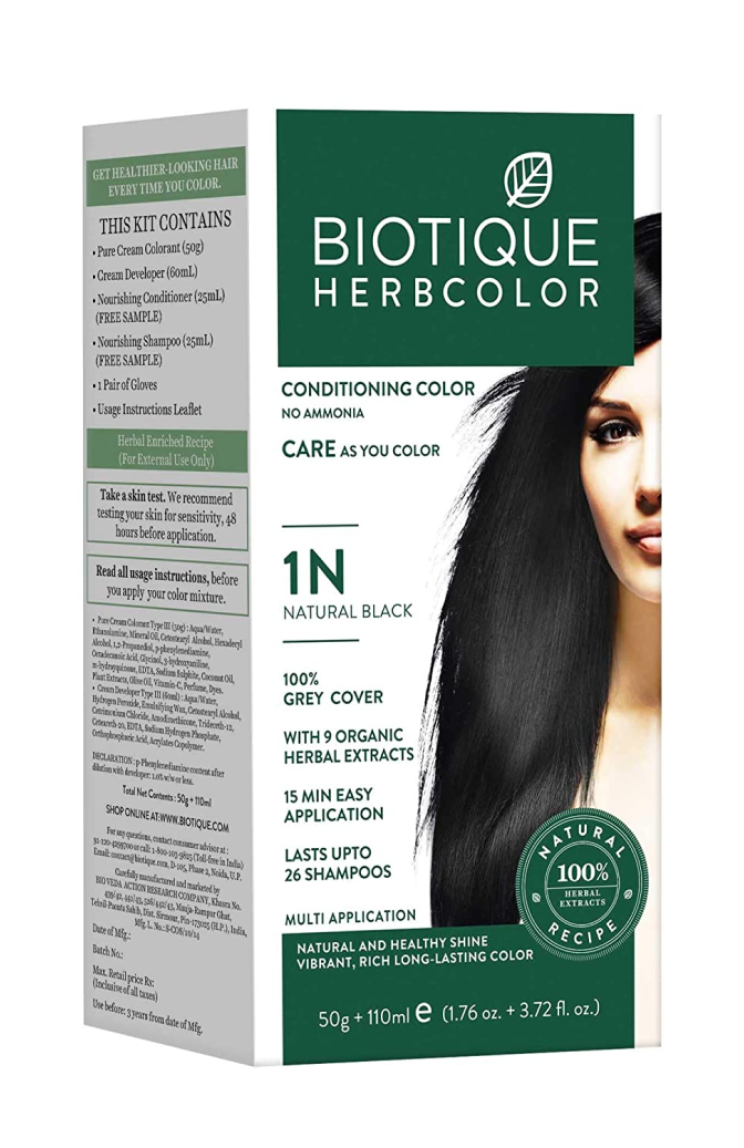 Biotique Bio Herbcolor | Top 9 Henna Powder Brands For Hair