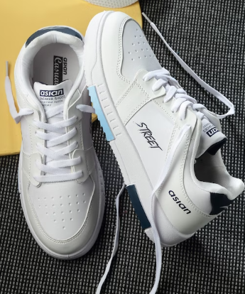 ASIAN Men Perforated Lightweight Color Changing Sneakers